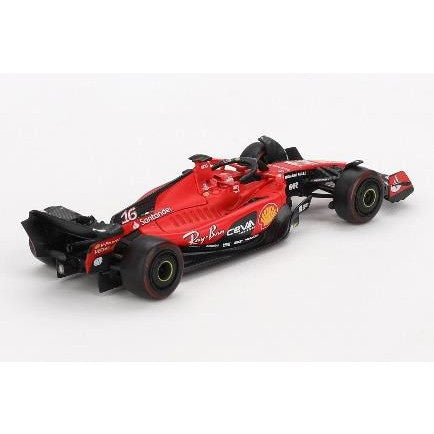 【新品即納】[MDL] 1/64 フェラーリ SF23 2023 #16 バーレーングランプリ C. Leclerc 完成品 ミニカー(BBRFER64014) BBR(20241130)