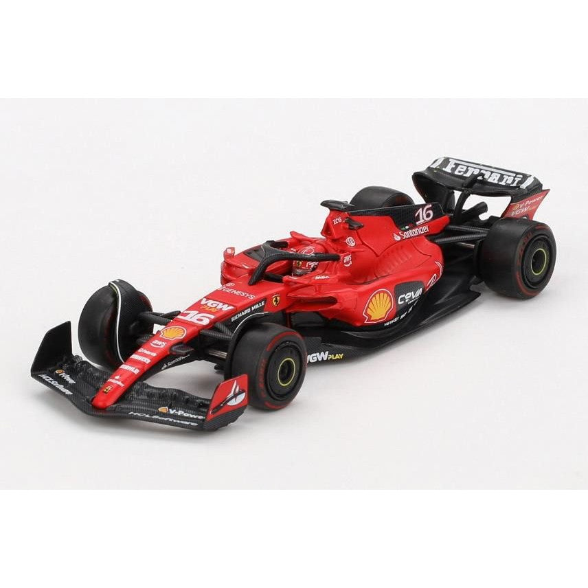 【新品】【お取り寄せ】[MDL] 1/64 フェラーリ SF23 2023 #16 バーレーングランプリ C. Leclerc 完成品 ミニカー(BBRFER64014) BBR(20241130)