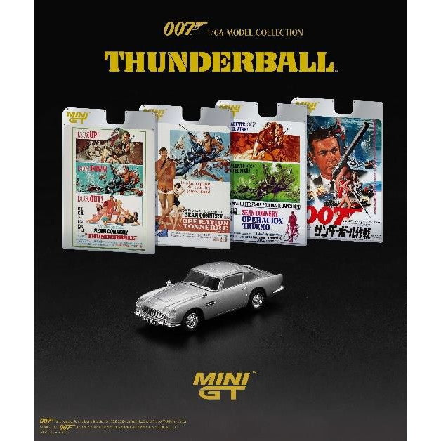 【新品即納】[MDL] MINI GT 1/64 アストンマーチン DB5 英語版パッケージ 007/THUNDERBALL(サンダーボール作戦) 完成品 ミニカー(MGT00901-007E) TSM(トゥルースケールミニチュアズ)(20241231)