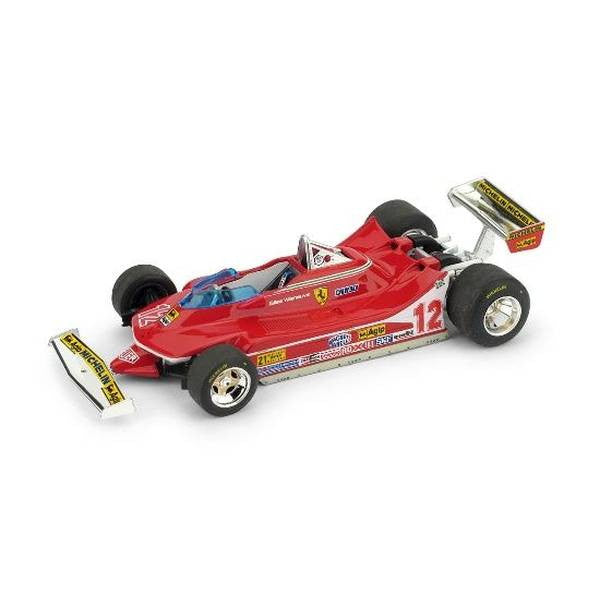 【新品即納】[MDL] 1/43 フェラーリ 312 T4 No.12 1979 F1 ロングビーチGP ウィナー G. Villeneuve 完成品 ミニカー(R578) BRUMM(ブルム) (20240930)