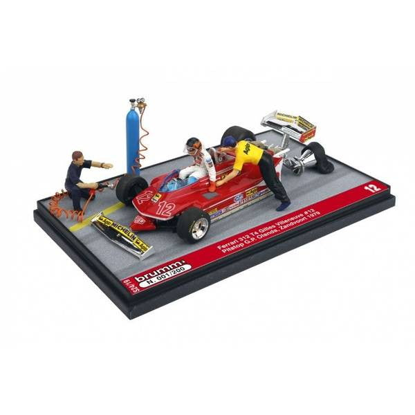 【新品即納】[MDL] 1/43 フェラーリ 312 T4 No.12 1979 F1 オランダGP G. Villeneuve 完成品 ミニカー(S2419) BRUMM(ブルム) (20240930)