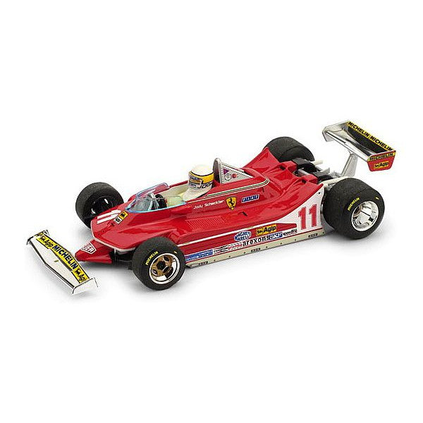 【新品即納】[MDL] (再販) 1/43 フェラーリ 312 T4 1979年 イタリアGP 1位 #11 J.Schekter ドライバーフィギュア付 完成品 ミニカー(R511CH) BRUMM(ブルム) (20240930)