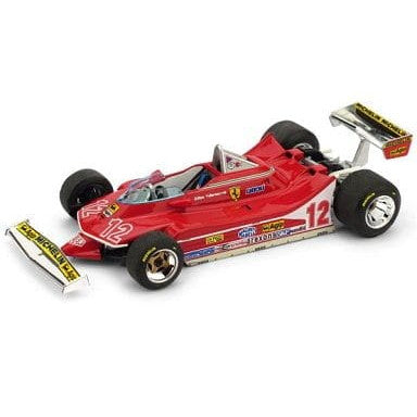 【新品即納】[MDL] (再販) 1/43 フェラーリ 312 T4 1979年フランスGP 2位 #12 Gilles Villeneuve 完成品 ミニカー(R512) BRUMM(ブルム) (20240930)