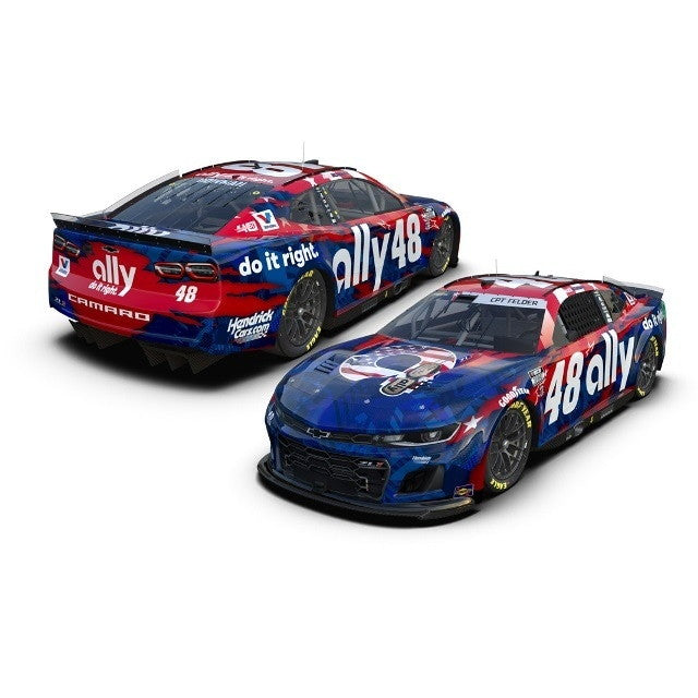 【新品即納】[MDL] Lionel Racing(ライオネルレーシング) 1/64 NASCAR CUP ALLY PATRIOTIC 2024 シボレー カマロ ZL1 アレックス・ボウマン #48 完成品 ミニカー(LR305075) 京商(20250131)