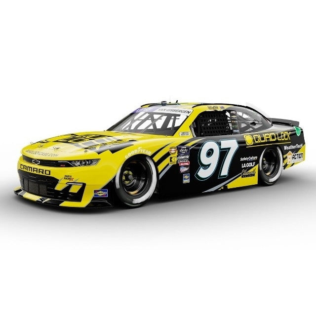 【新品即納】[MDL] Lionel Racing(ライオネルレーシング) 1/64 NASCAR xfinity QUAD LOCK 2024 シボレー カマロ ZL1 シェーン・ヴァン・ギズバーゲン #97 ダーリントン スローバック 完成品 ミニカー(LR308885) 京商(20250131)
