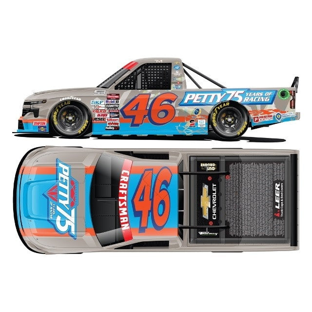 【新品即納】[MDL] Lionel Racing(ライオネルレーシング) 1/24 CRAFTSMAN PETTY 75 YEARS OF RACING 2024 シボレー シルバラード サド・モフィット #46 スローバック 完成品 ミニカー(LR309066) 京商(20250131)
