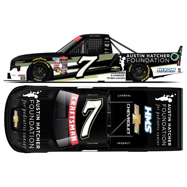 【新品即納】[MDL] Lionel Racing(ライオネルレーシング) 1/64 CRAFTSMAN AUSTIN HATCHER FOUNDATION 2024 シボレー シルバラード コナー・ジリッシュ #7 完成品 ミニカー(LR308236) 京商(20250131)