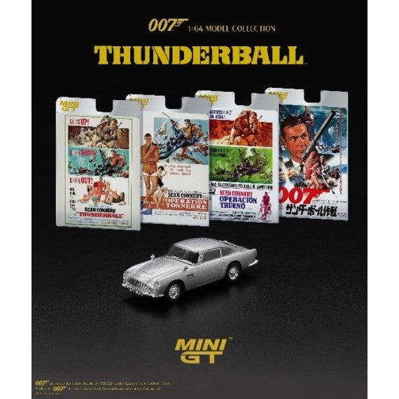 【新品即納】[MDL] MINI GT 1/64 アストンマーチン DB5 日本限定パッケージ 007/THUNDERBALL(サンダーボール作戦) 完成品 ミニカー(MGT00901-007J) TSM(トゥルースケールミニチュアズ)(20241231)