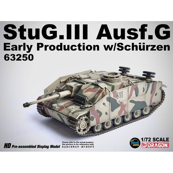 【新品即納】[MDL] ネオドラゴンアーマーシリーズ 1/72 WW.II ドイツ軍 III号突撃砲 G型 初期生産型 シュルツェン装備 第115装甲大隊 1943年 イタリア 完成品 ミニカー(DRR63250) DRAGON(ドラゴン) (20241031)