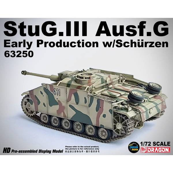 【新品即納】[MDL] ネオドラゴンアーマーシリーズ 1/72 WW.II ドイツ軍 III号突撃砲 G型 初期生産型 シュルツェン装備 第115装甲大隊 1943年 イタリア 完成品 ミニカー(DRR63250) DRAGON(ドラゴン) (20241031)