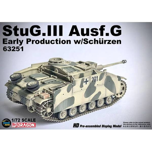 【新品即納】[MDL] ネオドラゴンアーマーシリーズ 1/72 WW.II ドイツ軍 III号突撃砲 G型 初期生産型 シュルツェン装備 第242突撃砲旅団 1943年 イタリア 完成品 ミニカー(DRR63251) DRAGON(ドラゴン) (20241031)