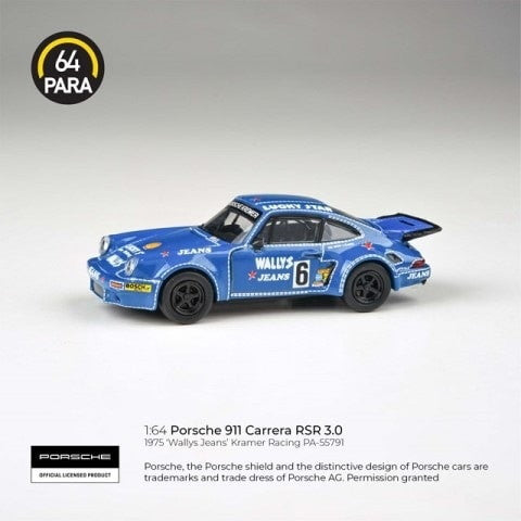 【新品即納】[MDL] PARA64 1/64 ポルシェ 911 3.0 RSR 1974 Wally's Jeans LHD 完成品 ミニカー(PA-55791) PARAGON(パラゴン) (20241031)