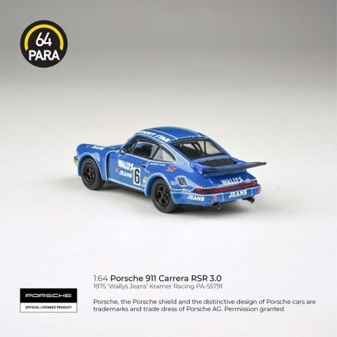 【新品即納】[MDL] PARA64 1/64 ポルシェ 911 3.0 RSR 1974 Wally's Jeans LHD 完成品 ミニカー(PA-55791) PARAGON(パラゴン) (20241031)