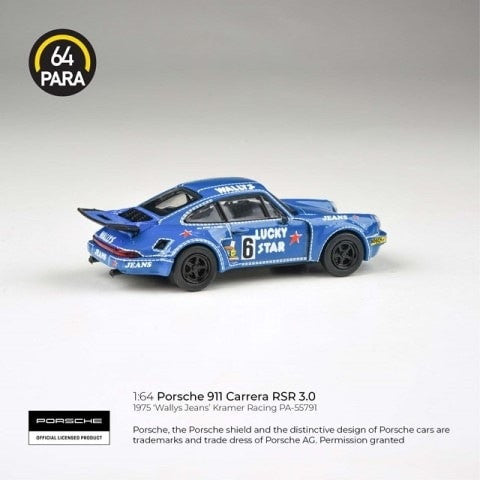 【新品即納】[MDL] PARA64 1/64 ポルシェ 911 3.0 RSR 1974 Wally's Jeans LHD 完成品 ミニカー(PA-55791) PARAGON(パラゴン) (20241031)
