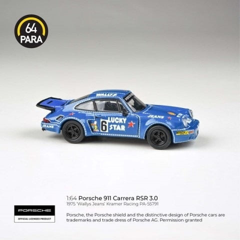 【新品即納】[MDL] PARA64 1/64 ポルシェ 911 3.0 RSR 1974 Wally's Jeans LHD 完成品 ミニカー(PA-55791) PARAGON(パラゴン) (20241031)