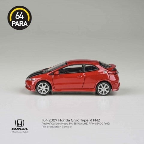 【新品即納】[MDL] PARA64 1/64 ホンダ シビック Type R FN2 2007 レッド/カーボン RHD 完成品 ミニカー(PA-65400) PARAGON(パラゴン) (20241031)