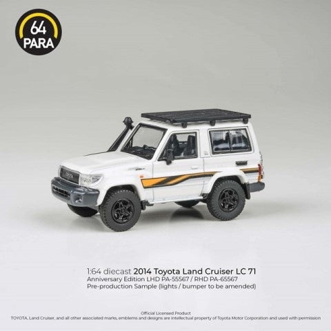 【新品即納】[MDL] PARA64 1/64 トヨタ ランドクルーザー LC71 2023 ホワイト Anniversary Ed RHD 完成品 ミニカー(PA-65567) PARAGON(パラゴン) (20241031)