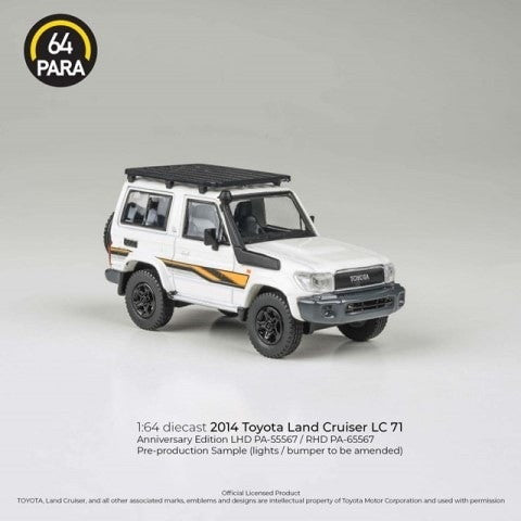 【新品即納】[MDL] PARA64 1/64 トヨタ ランドクルーザー LC71 2023 ホワイト Anniversary Ed RHD 完成品 ミニカー(PA-65567) PARAGON(パラゴン) (20241031)