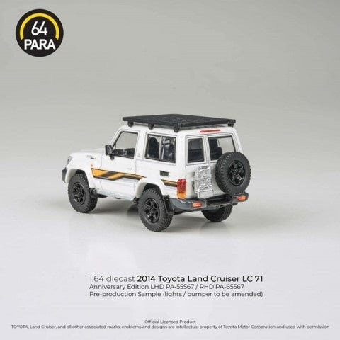 【新品即納】[MDL] PARA64 1/64 トヨタ ランドクルーザー LC71 2023 ホワイト Anniversary Ed RHD 完成品 ミニカー(PA-65567) PARAGON(パラゴン) (20241031)