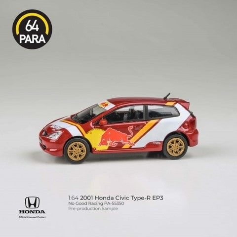 【新品即納】[MDL] PARA64 1/64 ホンダ シビック Type R EP3 2001 No Good Racing LHD 完成品 ミニカー(PA-55350) PARAGON(パラゴン) (20241031)