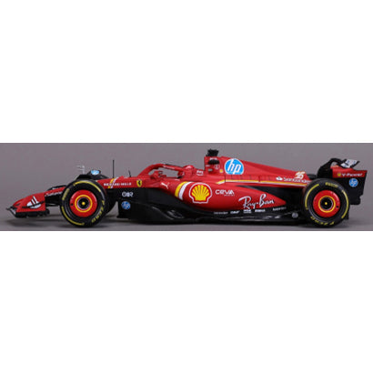 【新品即納】[MDL] 1/18 フェラーリ SF-24 2024 No.16 C.ルクレール ドライバー付 完成品 ミニカー(18-16815L) BBURAGO(ブラゴ)(20241130)