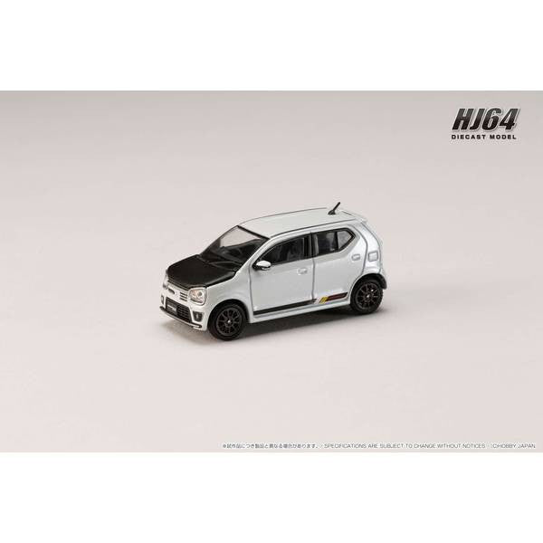 【新品即納】[MDL] 1/64 スズキ アルト ワークス(HA36S) カーボンボンネット カスタムバージョン パールホワイト 完成品 ミニカー(HJ641070CW) ホビージャパン(20250131)
