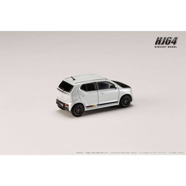 【新品即納】[MDL] 1/64 スズキ アルト ワークス(HA36S) カーボンボンネット カスタムバージョン パールホワイト 完成品 ミニカー(HJ641070CW) ホビージャパン(20250131)