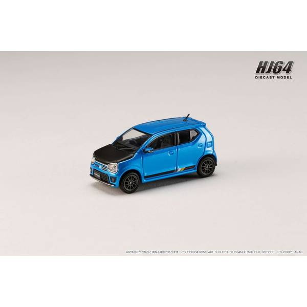 【新品即納】[MDL] 1/64 スズキ アルト ワークス(HA36S) カーボンボンネット カスタムバージョン ブリスクブルーメタリック 完成品 ミニカー(HJ641070CBL) ホビージャパン(20250131)