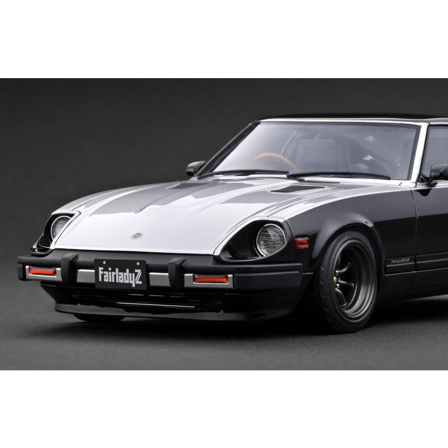 【予約安心出荷】[MDL] 1/18 Nissan Fairlady Z(S130) Black/Silver 完成品 ミニカー(IG3517) ignition model(イグニッションモデル) (2025年3月)