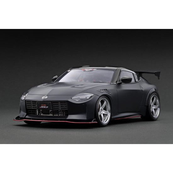 【予約安心出荷】[MDL] 1/18 TOP SECRET Fairlady Z(RZ34) Matte Black 完成品 ミニカー(IG3384) ignition model(イグニッションモデル) (2025年1月)