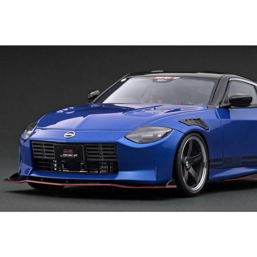 【予約安心出荷】[MDL] 1/18 TOP SECRET Fairlady Z(RZ34) Blue Metallic 完成品 ミニカー(IG3386) ignition model(イグニッションモデル) (2025年1月)