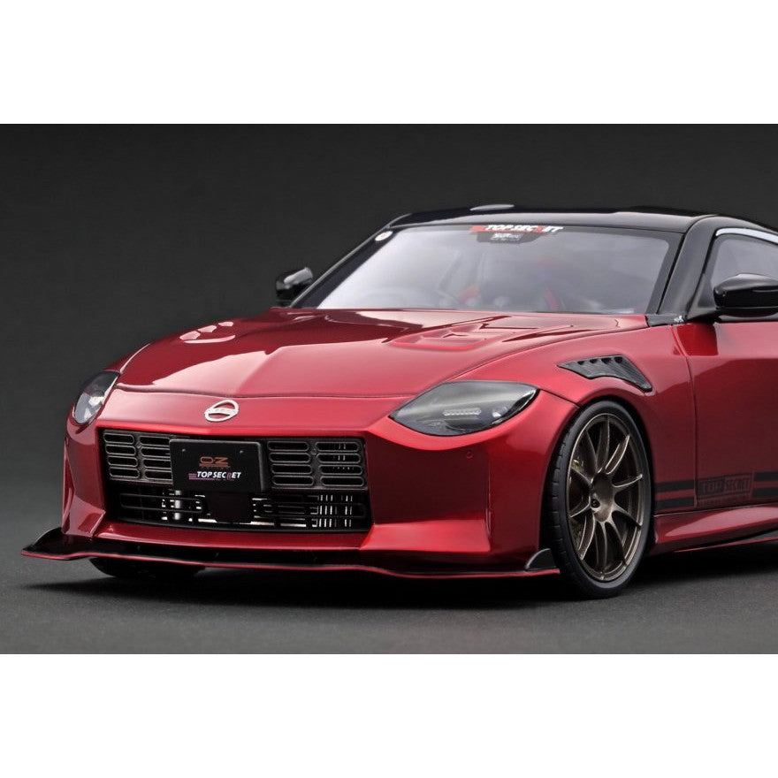 【予約安心出荷】[MDL] 1/18 TOP SECRET Fairlady Z(RZ34) Red Metallic 完成品 ミニカー(IG3387) ignition model(イグニッションモデル) (2025年1月)