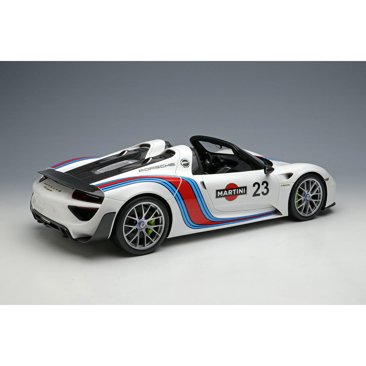 【予約安心出荷】[MDL] EIDOLON COLLECTION(アイドロンコレクション) 1/18 Porsche 918 Spyder Weissach package 2011 ホワイト(マルティニストライプ) 完成品 ミニカー(EML089A) EIDOLON(アイドロン) (2025年3月)