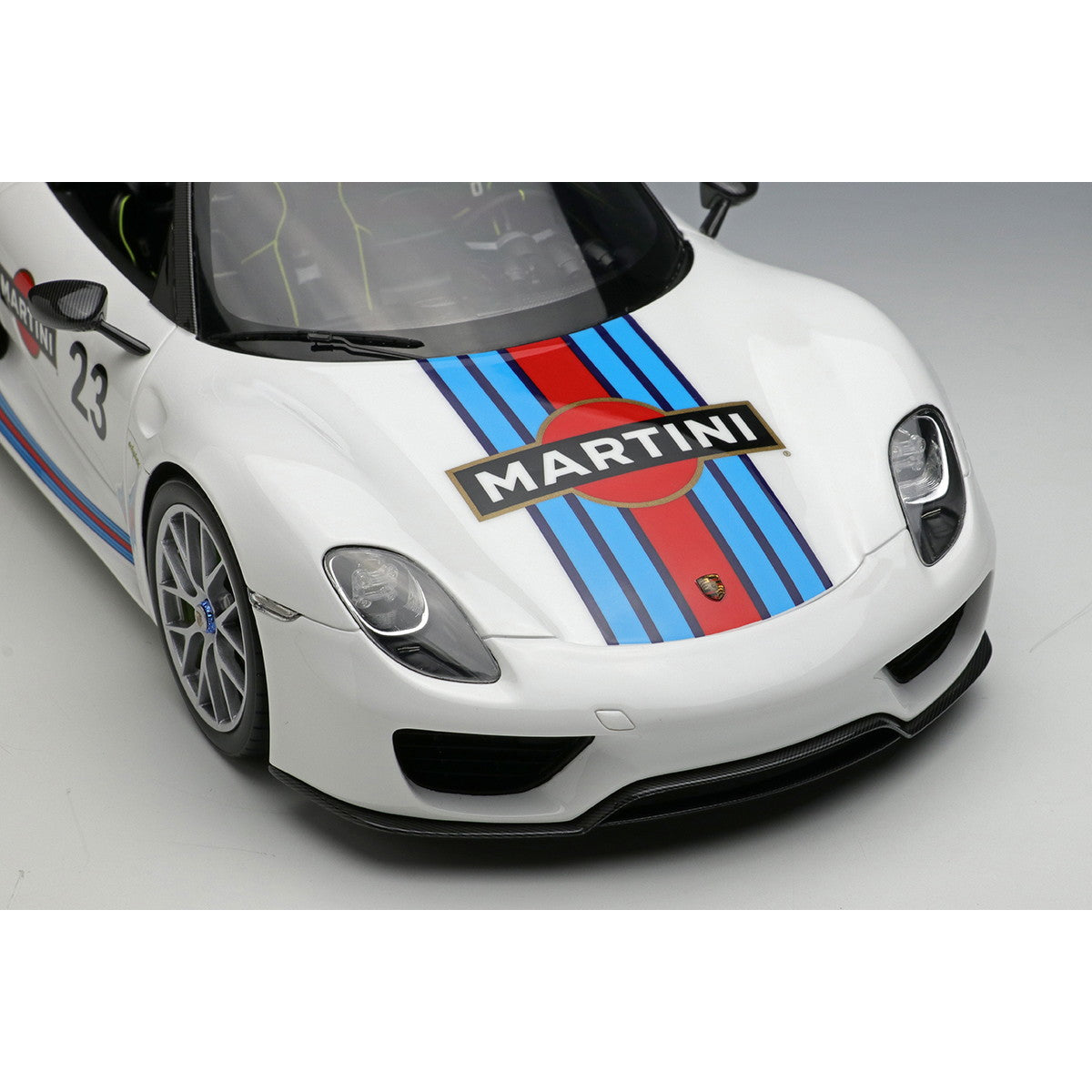 【予約安心出荷】[MDL] EIDOLON COLLECTION(アイドロンコレクション) 1/18 Porsche 918 Spyder Weissach package 2011 ホワイト(マルティニストライプ) 完成品 ミニカー(EML089A) EIDOLON(アイドロン) (2025年3月)