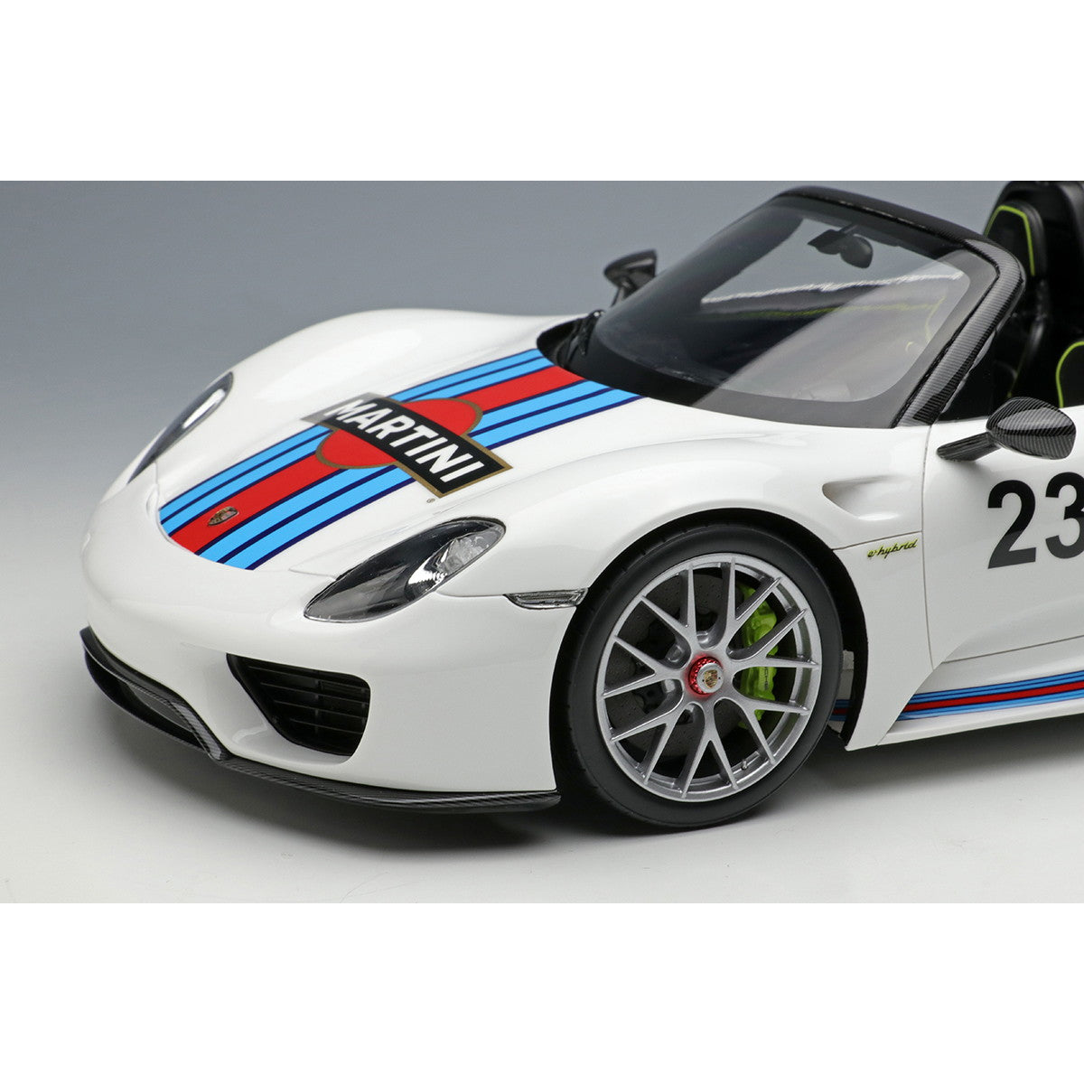 【予約安心出荷】[MDL] EIDOLON COLLECTION(アイドロンコレクション) 1/18 Porsche 918 Spyder Weissach package 2011 ホワイト(マルティニストライプ) 完成品 ミニカー(EML089A) EIDOLON(アイドロン) (2025年3月)