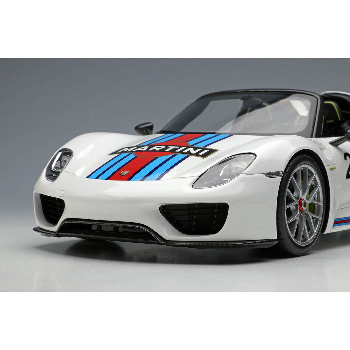 【予約安心出荷】[MDL] EIDOLON COLLECTION(アイドロンコレクション) 1/18 Porsche 918 Spyder Weissach package 2011 ホワイト(マルティニストライプ) 完成品 ミニカー(EML089A) EIDOLON(アイドロン) (2025年3月)