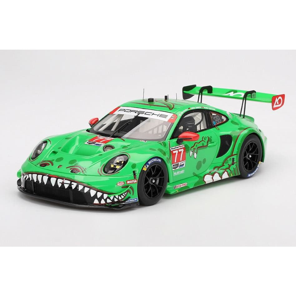 【新品即納】[MDL] 1/18 ポルシェ 911 GT3 R IMSA デイトナ24時間 GTD 2位入賞車 2023 #77 AO Racing 完成品 ミニカー(TS0582) TOP SPEED(トップスピード)(20241231)