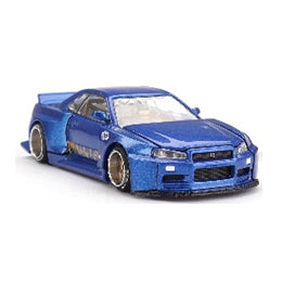 【予約安心出荷】[MDL] MINI-GT 1/64 Nissan スカイライン GT-R R34 Kaido Works(V2 エアロ) SHINJUKU V2(右ハンドル) 完成品 ミニカー(KHMG158) TSM(トゥルースケールミニチュアズ)(2025年3月)