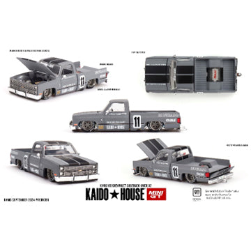 【予約安心出荷】[MDL] MINI-GT 1/64 シボレー シルバラード KAIDO V2(左ハンドル) 完成品 ミニカー(KHMG160) TSM(トゥルースケールミニチュアズ)(2025年3月)