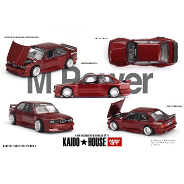 【予約安心出荷】[MDL] MINI-GT 1/64 BMW M3(E30) Kaido GT V1(左ハンドル) 完成品 ミニカー(KHMG162) TSM(トゥルースケールミニチュアズ)(2025年1月)