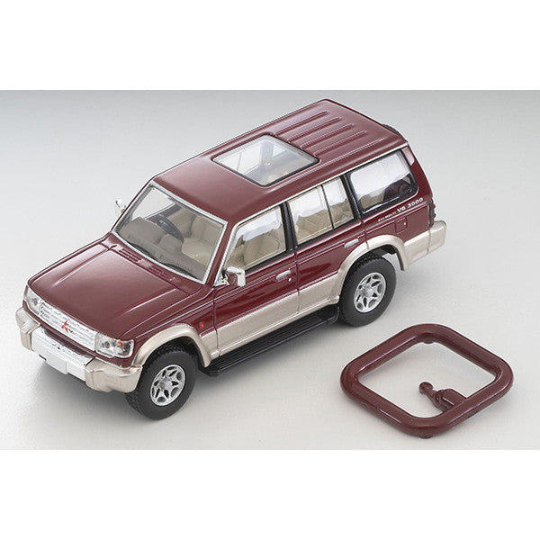 【新品即納】[MDL] トミカリミテッドヴィンテージ NEO 1/64 LV-N206b 三菱 パジェロ ミッドルーフワイド VR(赤/ベージュ) 96年式 完成品 ミニカー(329473) TOMYTEC(トミーテック)(20250208)