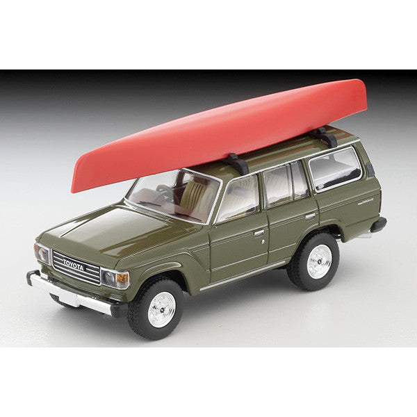 【新品即納】[MDL] トミカリミテッドヴィンテージ NEO 1/64 LV-N279e トヨタ ランドクルーザー60(オリーブ) カヌー、フィギュア付 完成品 ミニカー(330882) TOMYTEC(トミーテック)(20250308)