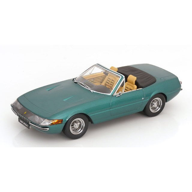 【予約安心出荷】[MDL] 1/18 フェラーリ 365 GTS デイトナ カブリオ 1stシリーズ 1969 グリーンメタリック 完成品 ミニカー(KKDC180613) KK scale(ケーケースケール) (2025年3月)