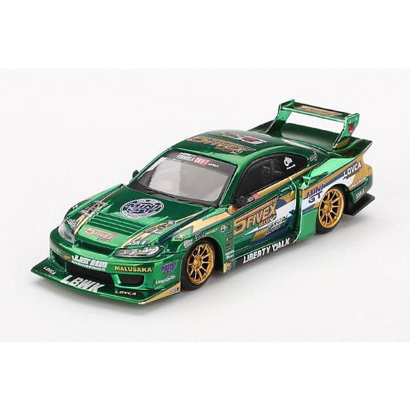 【予約安心出荷】[MDL] MINI-GT 1/64 Nissan LB-Super Silhouette シルビア S15 2024 LBWK Fausto Racing(右ハンドル) 完成品 ミニカー(MGT00858-R) TSM(トゥルースケールミニチュアズ) (2025年3月)