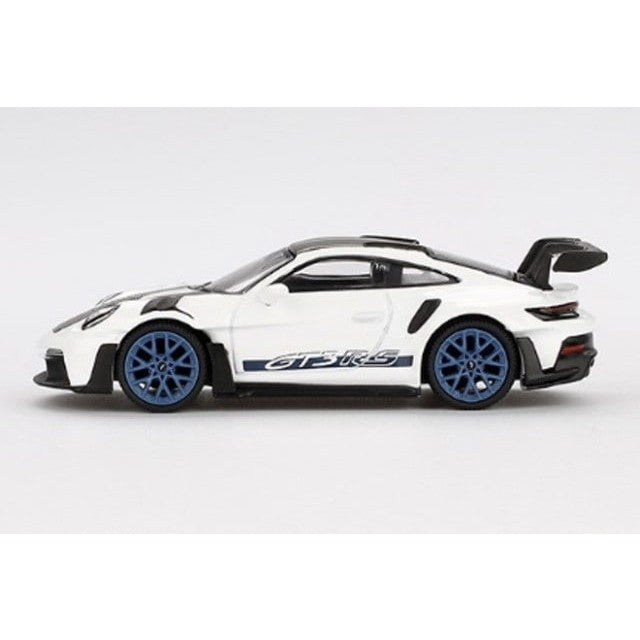 【新品即納】[MDL] MINI-GT 1/64 ポルシェ 911(992) GT3 RS ヴァイザッハパッケージ ホワイト w/インディゴブルー(左ハンドル) 完成品 ミニカー(MGT00853-L) TSM(トゥルースケールミニチュアズ)(20250131)