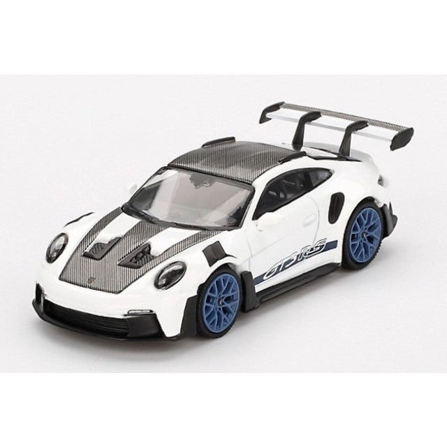 【新品】【お取り寄せ】[MDL] MINI-GT 1/64 ポルシェ 911(992) GT3 RS ヴァイザッハパッケージ ホワイト w/インディゴブルー(右ハンドル) 完成品 ミニカー(MGT00853-R) TSM(トゥルースケールミニチュアズ)(20250131)