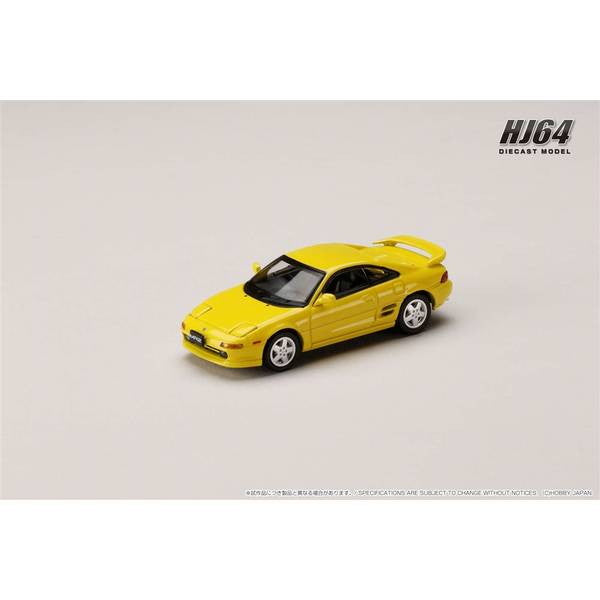 【新品即納】[MDL] 1/64 トヨタ MR2(SW20) GT-S(1993) スーパーブライトイエロー 完成品 ミニカー(HJ643045Y) ホビージャパン(20250131)