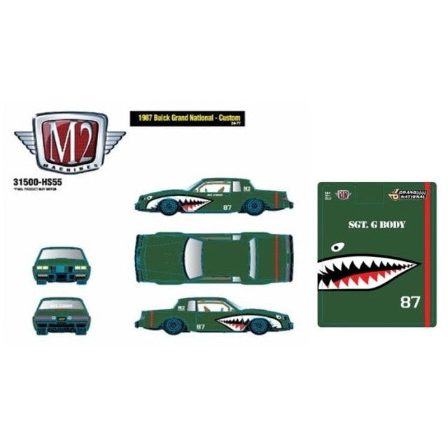 【新品即納】[MDL] 1/64 1987 Buick Grand National - Custom 完成品 ミニカー(31500-HS55) M2 MACHINES(M2マシーン)(20241231)