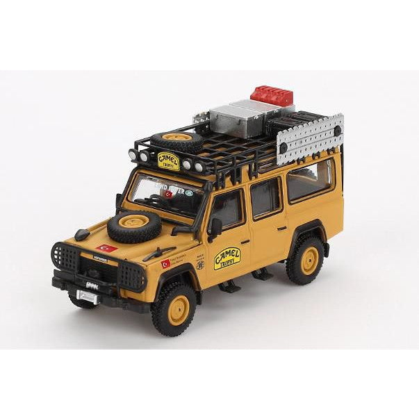 【新品即納】[MDL] MINI-GT 1/64 ランドローバー ディフェンダー 110 キャメルトロフィーアマゾン 1989 チームトルコ(左ハンドル)トルコ限定(ブリスター仕様) 完成品 ミニカー(MGT00856-BL) TSM(トゥルースケールミニチュアズ)(20241231)