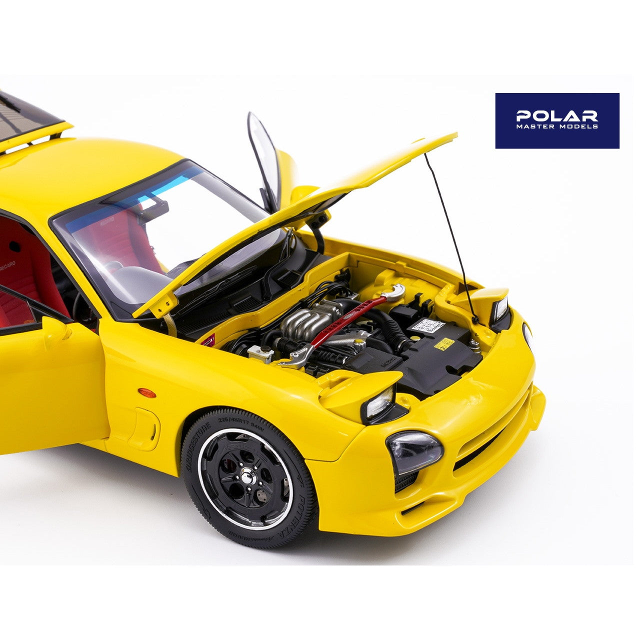 【新品即納】[MDL] 1/18 Mazda RX7 Speed Yellow 完成品 ミニカー(PLM22-002-1) POLER MASTER MODELS(ポーラーマスターモデルズ)(20241130)